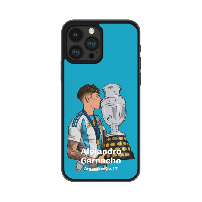 Alejandro Garnacho Cartoon Illustration Phone Case